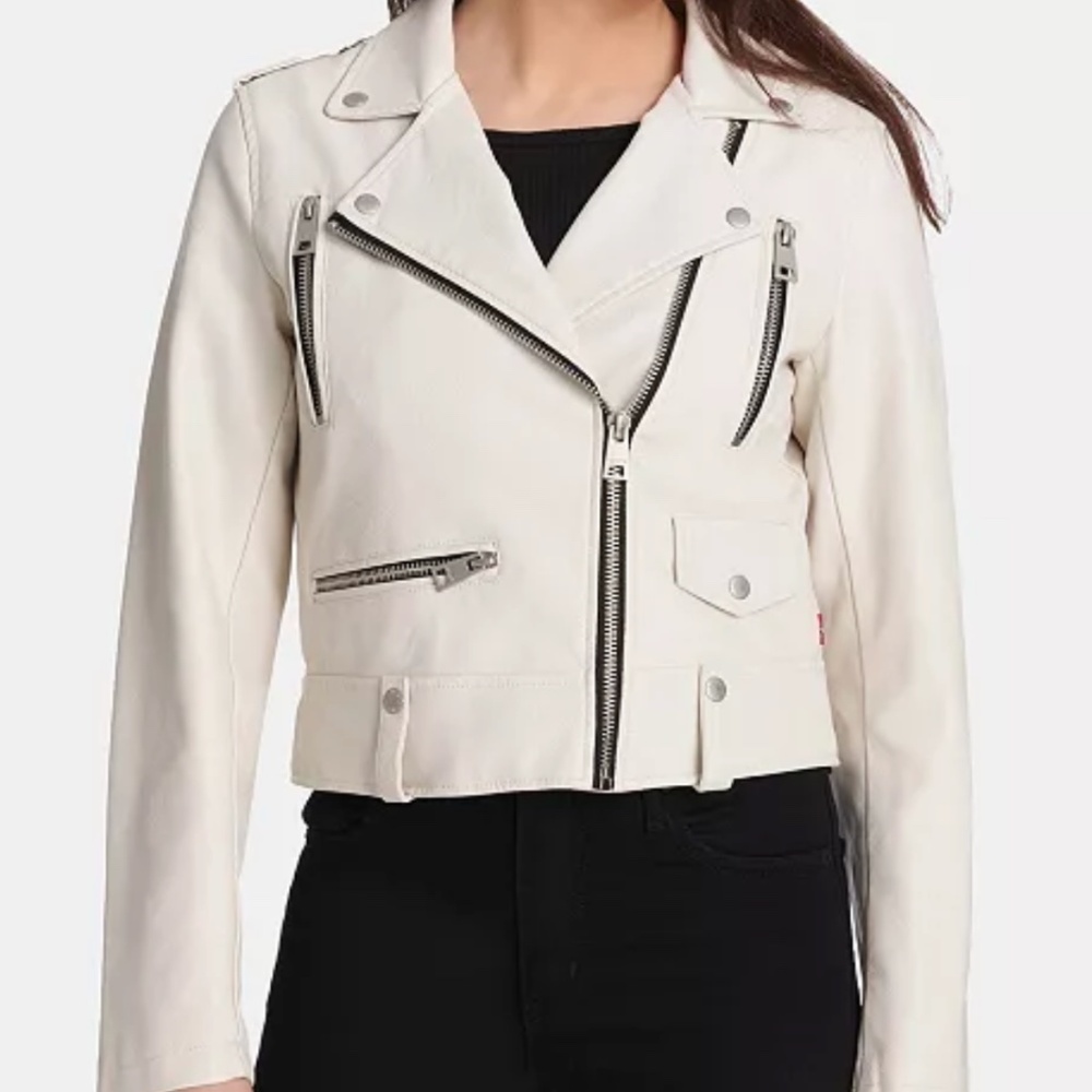 Levi's Women's Snake Print Leather Jacket size L